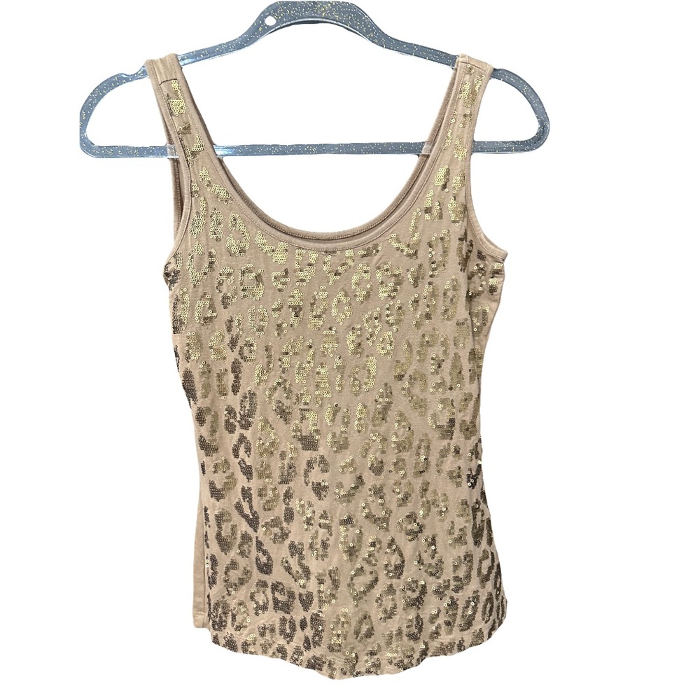 Cache Textured Gold Muscle T